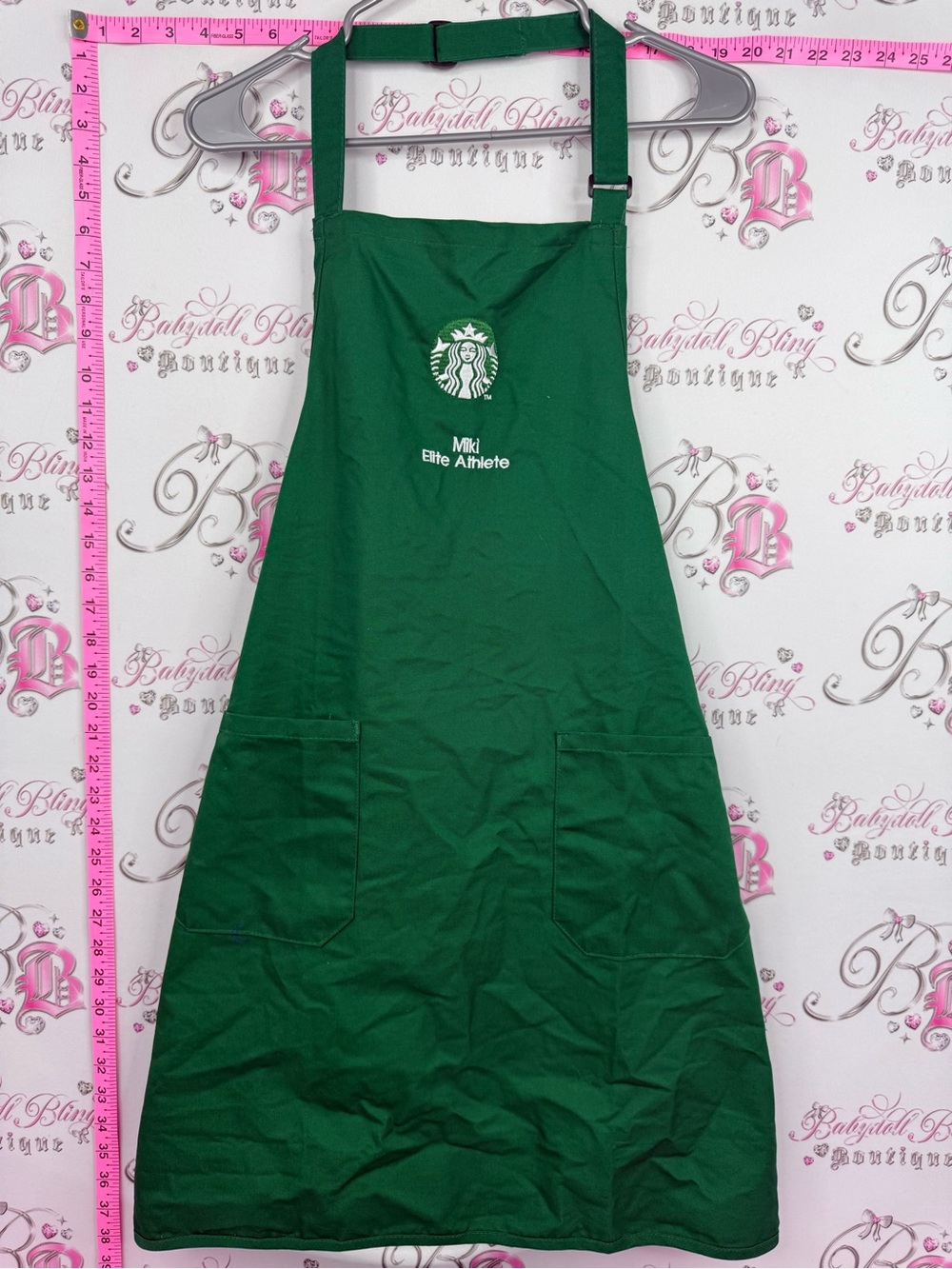 Starbucks apron Dark Green Barista Apron with Logo and Pockets